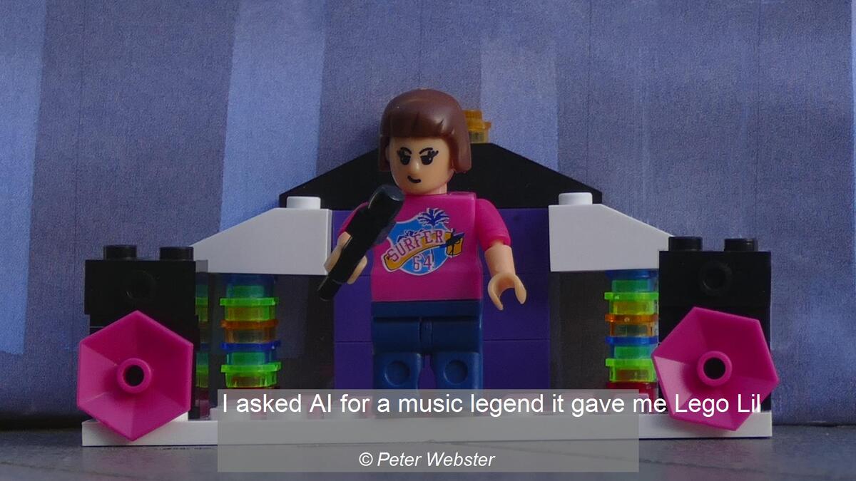 I asked AI for a music legend it gave me Lego Lil